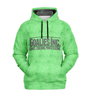 Hoodie (Brushed Fleece) - Goalies Inc Test, Vintage Green GI Twill