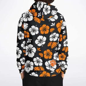 Hoodie (Brushed Fleece) - Brighton Bulldogs, OR/Blk/Wh Floral