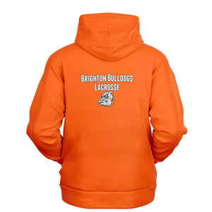 Hoodie (Brushed Fleece) - Brighton Bulldogs LAX, Orange, Shield