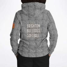Load image into Gallery viewer, Hoodie (Brushed Fleece) - Brighton Softball Shield, Vintage Grey Twill