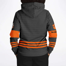 Load image into Gallery viewer, Hoodie (Brushed Fleece) - Brighton Hockey, grey/orange