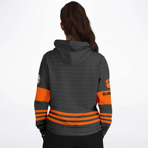 Hoodie (Brushed Fleece) - Brighton Hockey, grey/orange