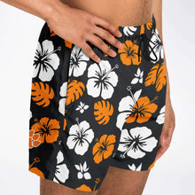Load image into Gallery viewer, Swim Shorts - Brighton Floral / Black-orange