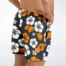 Load image into Gallery viewer, Swim Shorts - Brighton Floral / Black-orange