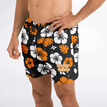 Load image into Gallery viewer, Swim Shorts - Brighton Floral / Black-orange