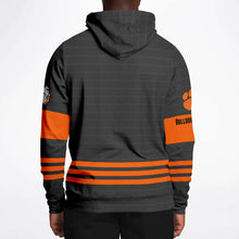 Load image into Gallery viewer, Hoodie (Brushed Fleece) - Brighton Hockey, grey/orange