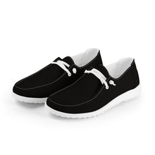 Load image into Gallery viewer, The Hey**** Canvas Loafers Slip On - Ladies and Men, PawPrint Black