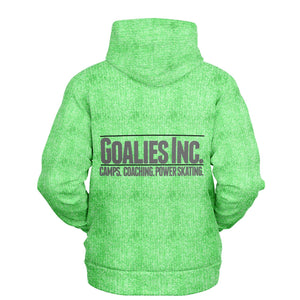 Hoodie (Brushed Fleece) - Goalies Inc Test, Vintage Green GI Twill