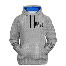 Load image into Gallery viewer, Hoodie (Brushed Fleece) - Roll a Fatty (Fat Bike Hoody), New Grey Twill 2