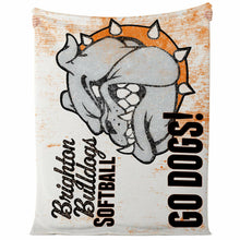 Load image into Gallery viewer, Double Ply Micro Mink + microfiber fleece liner - Orange, Brighton Softball