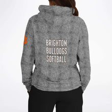 Load image into Gallery viewer, Hoodie (Brushed Fleece) - Brighton Softball Shield, Vintage Grey Twill