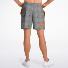 Load image into Gallery viewer, Shorts (Mens) w/pockets - Vintage Grey Tweed Lacrosse Shield