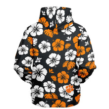 Load image into Gallery viewer, Hoodie (Brushed Fleece) - Brighton Bulldogs, OR/Blk/Wh Floral