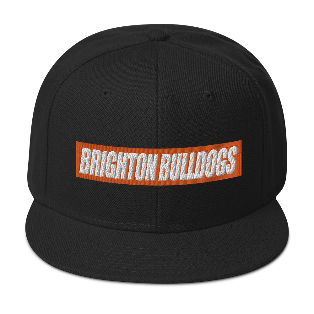 Snapback Hat Flat Visor - Brighton Bulldogs FS logo