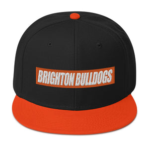 Snapback Hat Flat Visor - Brighton Bulldogs FS logo