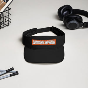 Visor (FlexFit) - Bulldogs Softball FS Logo